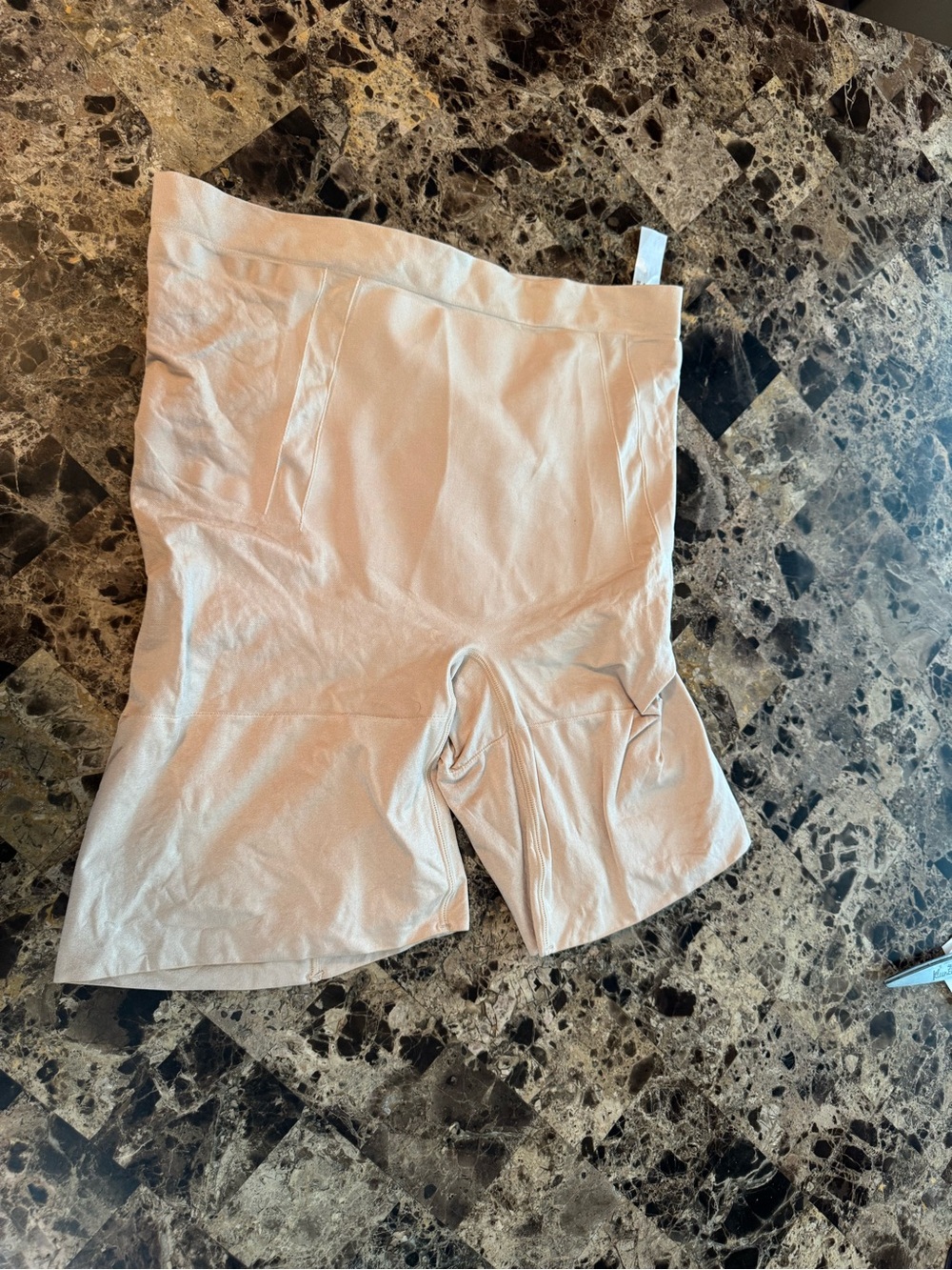 SPANX High-Waist Shapewear Shorts in Cream